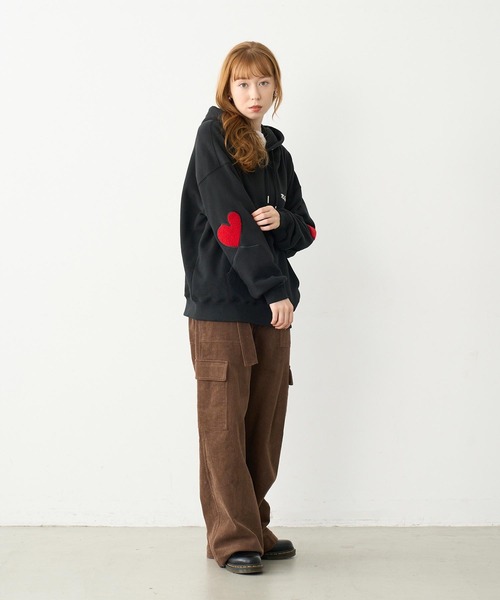 パーカー スウェット ミルクフェド MILKFED LOVE HEART ELBOW SWEAT HOODIE レディース ピンク 黒 白 楽天市場】LOVE HEART ELBOW SWEAT HOODIE MILKFED. ミルク