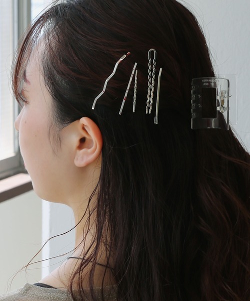colleca la（コレカラ） ヘアピン メタルヘアピン 5本セット ウェーブ