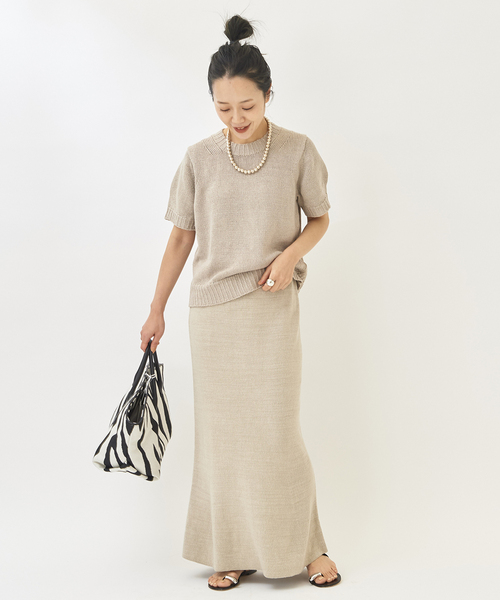 plage 「Plage」 半袖ニット - オレンジ レディース : ZOZOTOWN