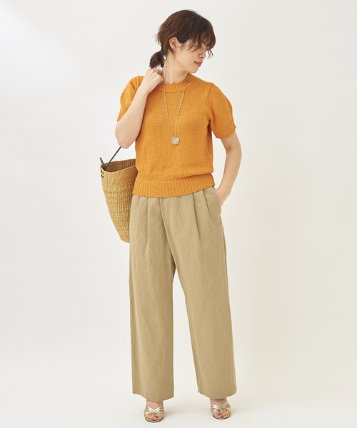 plage 「Plage」 半袖ニット - オレンジ レディース : ZOZOTOWN