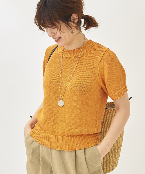 plage 「Plage」 半袖ニット - オレンジ レディース : ZOZOTOWN