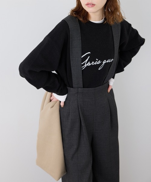 ROPE' PICNIC(ロペ ピクニック) パンツ ウールライクサスペンダー ROPE' PICNIC(ロペ ピクニック) パンツ ウールライクサスペンダー