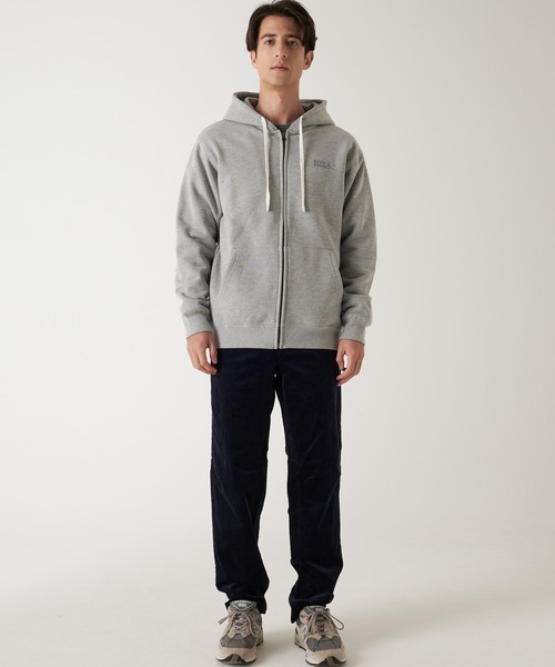 エクラ フルジップパーカー フーディー 40 グレー 日本製 未使用 タグ付 Eddie Bauer（エディーバウアー） パーカー シグネチャー フルジップ