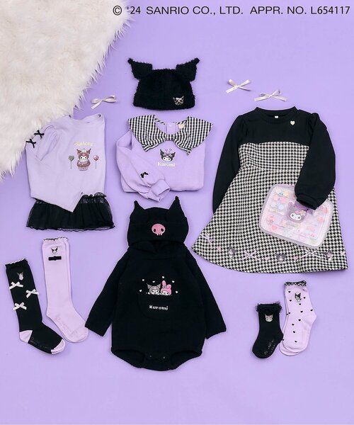 sanrio（サンリオ） 靴下 マイメロディ・クロミ/リボンハイソックス