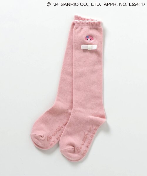 Hello Kittyリボンハイソックス ピンク 新品 sanrio（サンリオ） 靴下 マイメロディ・クロミ/リボンハイソックス