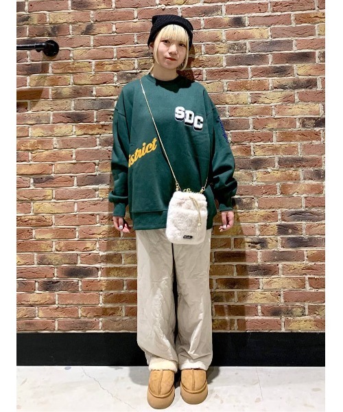 niko and…（ニコアンド） トレーナー スウェット 裏起毛サガラ刺繍プル