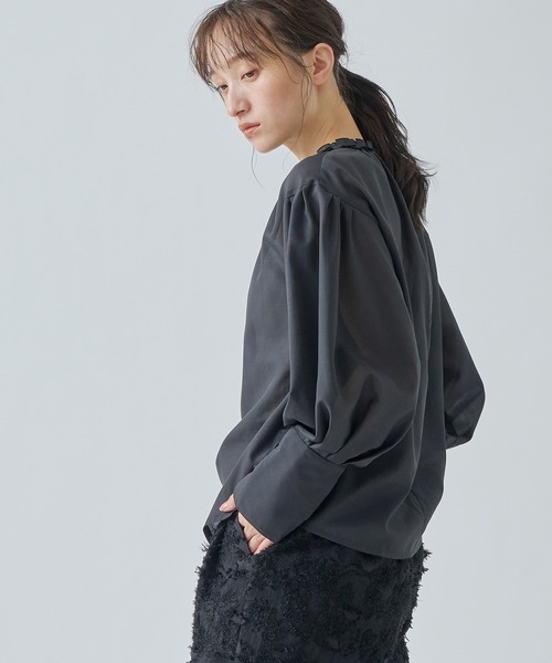 WHYTO（ホワイト） ブラウス シャツ 「WHYTO. / ホワイト」 PLEATS