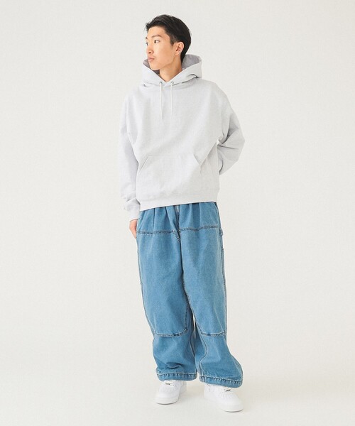 BEAMS パーカー ショートレングス スウェット フーディ メンズ