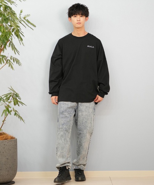 RVCA（ルーカ） tシャツ ロンTee/長袖Tシャツ ボックスロゴ オーバー