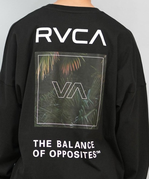 RVCA（ルーカ） tシャツ ロンTee/長袖Tシャツ ボックスロゴ オーバー