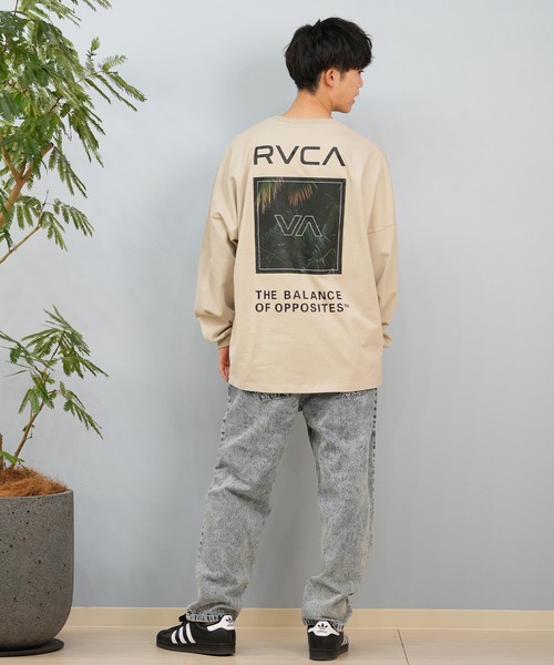 RVCA（ルーカ） tシャツ ロンTee/長袖Tシャツ ボックスロゴ オーバー
