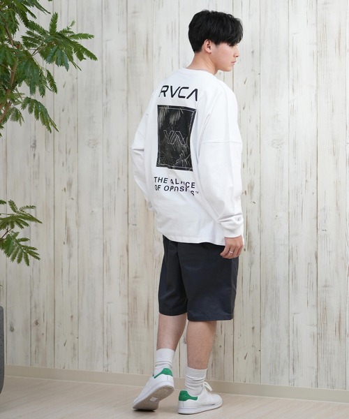 RVCA（ルーカ） tシャツ ロンTee/長袖Tシャツ ボックスロゴ オーバー