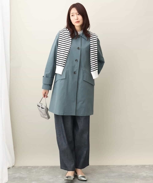 MICHEL KLEIN　中綿インナー付　ステンカラーコート　ミッシェルクラン MK MICHEL KLEIN（MK ミッシェルクラン）のステンカラーコート