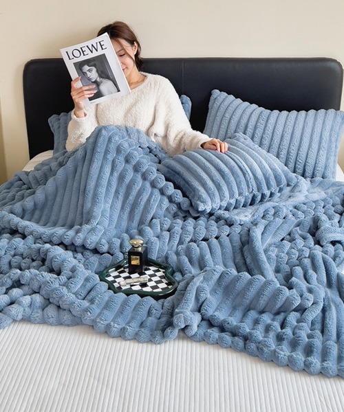 ブランケット 「100×150cm」もこもこ毛布 掛け布団 大判ブランケット