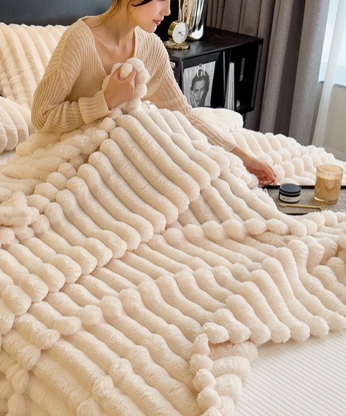 ブランケット 「100×150cm」もこもこ毛布 掛け布団 大判ブランケット