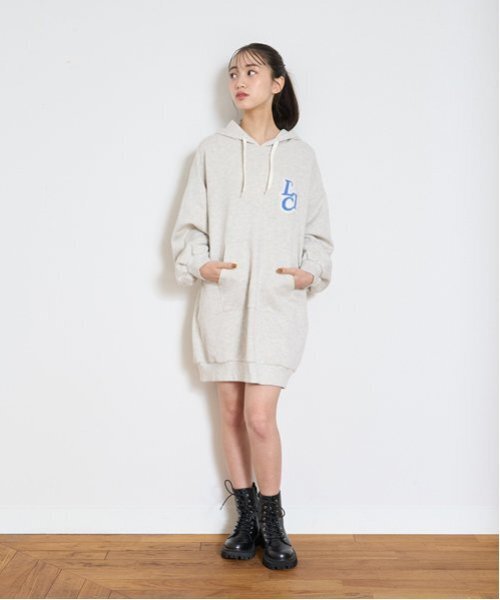 LOVETOXIC ワンピース 「GOODPRICE」サガラワンポパーカワンピース