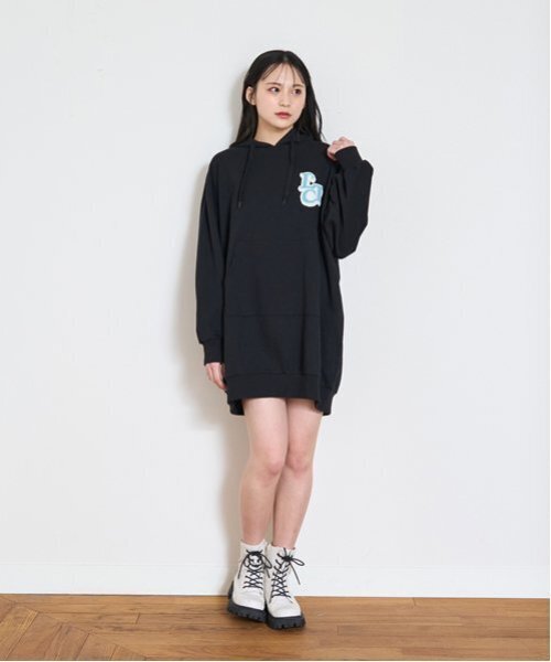 LOVETOXIC ワンピース 「GOODPRICE」サガラワンポパーカワンピース