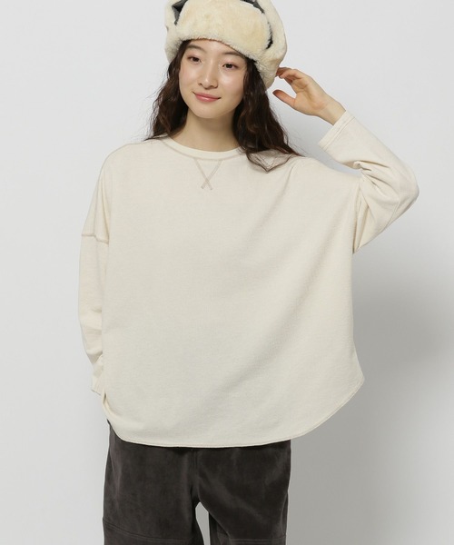 tシャツ 「WEB限定」バックミニフリルプルオーバー レディース niko and… tシャツ ミニパイルステッチプルオーバー レディース