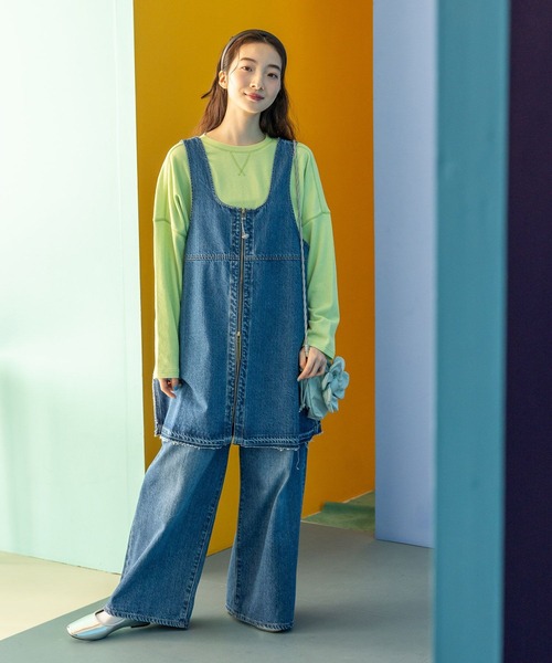 niko and… tシャツ ミニパイルステッチプルオーバー レディース