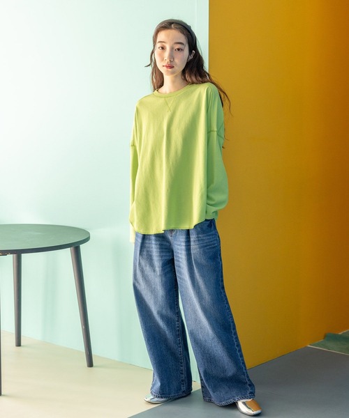 tシャツ 「WEB限定」バックミニフリルプルオーバー レディース niko and… tシャツ ミニパイルステッチプルオーバー レディース