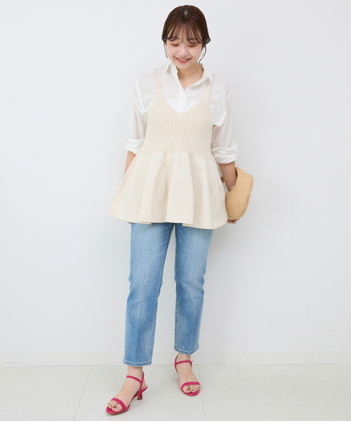 SLOBE IENA（スローブイエナ） ブラウス シャツ リネンコットン
