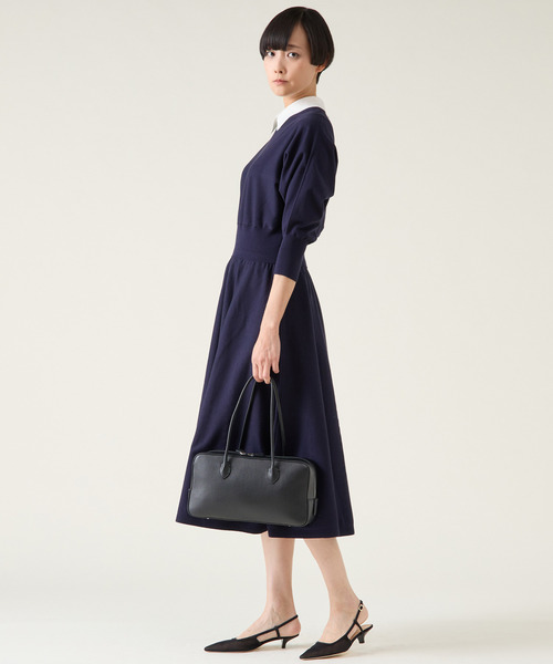 martinique（マルティニーク） ワンピース 衿ドルマンニットワンピース