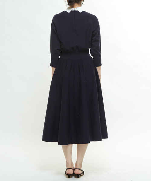 martinique（マルティニーク） ワンピース 衿ドルマンニットワンピース