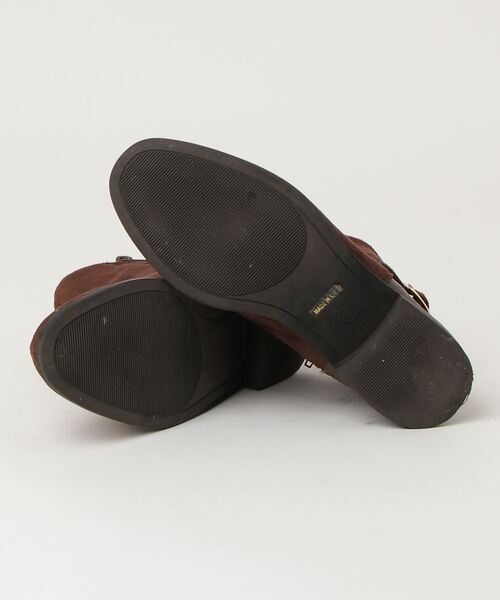 「VIVIAN」 ショートブーツ M ホワイト×カーキブラウン レディース_画像3