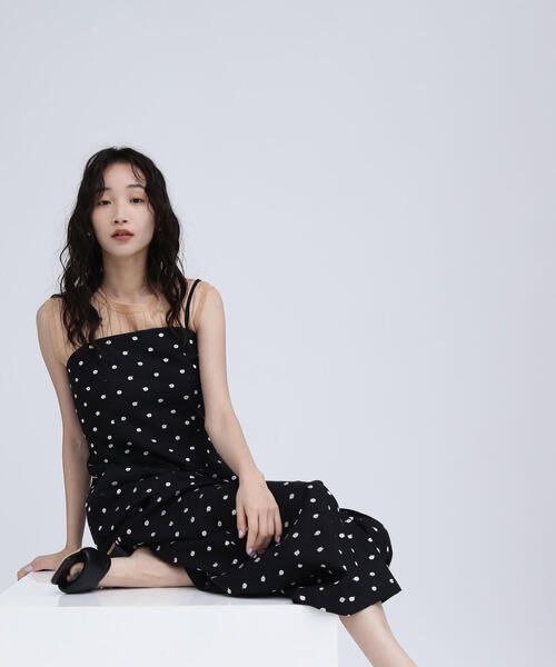 ナチュラルビューティーベーシック　キャミビスチェ　ブラック ビスチェキャミトップ | N. Natural Beauty Basic*（エヌ