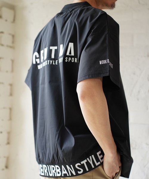tシャツ (RM)「LUXE/R GOLF」ストレッチ クロス バイカラー プル