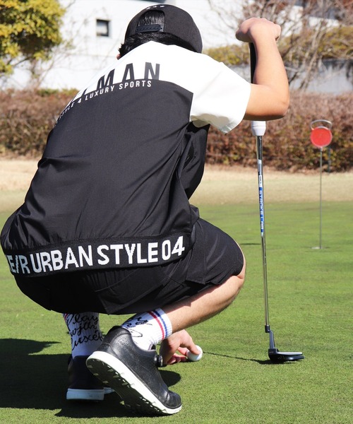 tシャツ (RM)「LUXE/R GOLF」ストレッチ クロス バイカラー プル