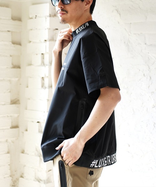 tシャツ (RM)「LUXE/R GOLF」ストレッチ クロス バイカラー プル
