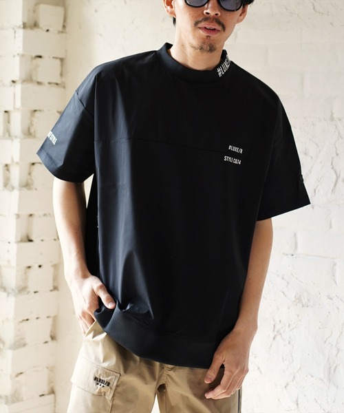 tシャツ (RM)「LUXE/R GOLF」ストレッチ クロス バイカラー プル
