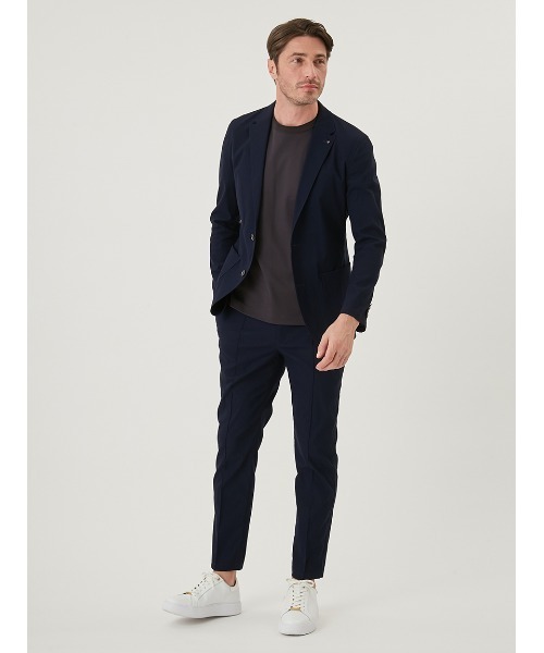 AOURE アウール MALPENSAセットアップ 上下セット ネイビー Ｍ AOURE（アウール） スラックス MALPENSA AIR SETUP PANTS メンズ