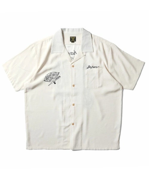 ヒューストン　スカシャツ　舞妓柄刺繍スカシャツ HOUSTON シャツ スカシャツ（舞妓） メンズ レディース
