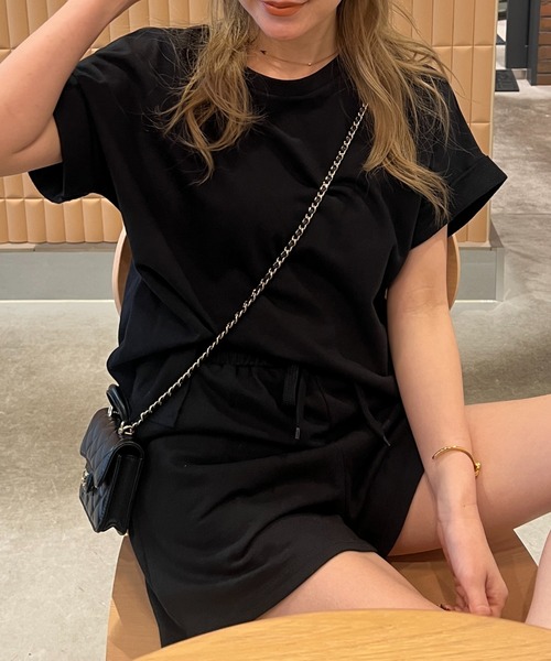 [ ] スウェットセットアップ ショートパンツ StyleSea セットアップ スウェットセットアップ トップス