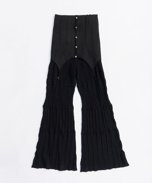 パンツ prank project Side Slit Cycle Knit Pants Side Slit Cycle Knit Pants