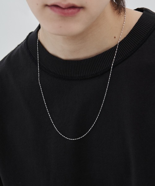 Glitter シルバー チェーンネックレス WYZ ネックレス glitter chain necklace / グリッターチェーン