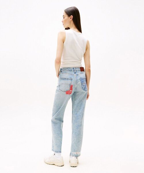 Light Wash Ultra High Rise Mom Jeans | White | Tommy Hilfiger