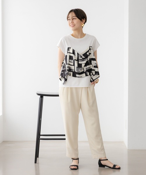ella selectshop☆エラ☆スカラップ レギンスパンツ Shinzone｜2タック クライスラー パンツ “CHRYSLER PANTS