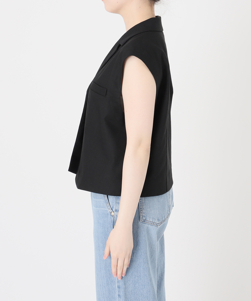 IENA ベスト ジレ ラペルドショートジレ レディース : ZOZOTOWN