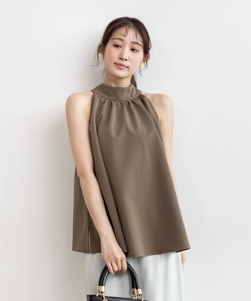 RANDA（ランダ） ブラウス シャツ ホルターネックバックリボンブラウス