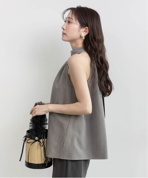 RANDA（ランダ） ブラウス シャツ ホルターネックバックリボンブラウス