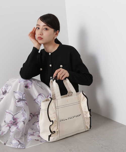 ★韓国の人気★JILLSTUART★ジルスチュアート 2way バッグ★ JILL by STUART 「JILL STUART」 2WAYバッグ FREE ブラック