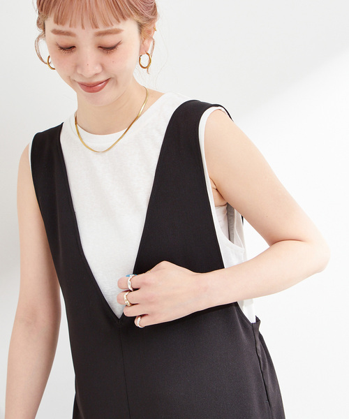 B.C STOCK（ベーセーストック） ワンピース 「追加」ウォッシャブル 