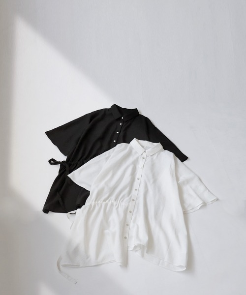 「antiqua」 「patterntorso」7分袖ブラウス FREE ナチュラル レディース antiqua 「antiqua」 「patterntorso」7分袖ブラウス FREE
