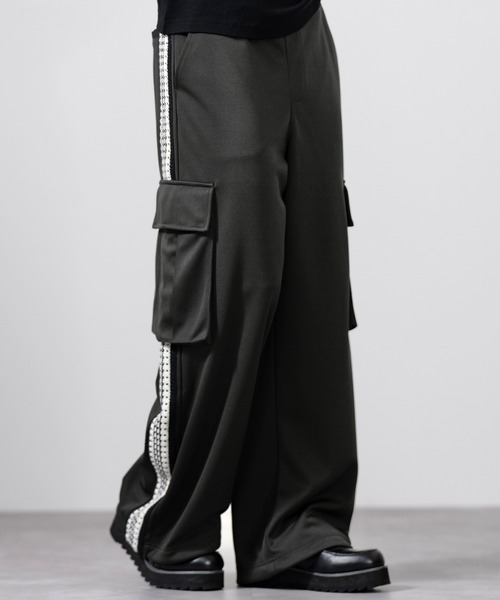 CLEL（クレイル） カーゴパンツ 「CLEL」Hand Knitting Track Cargo