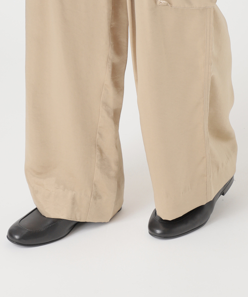 SLOBE IENA カーゴパンツ サテンカーゴパンツ レディース