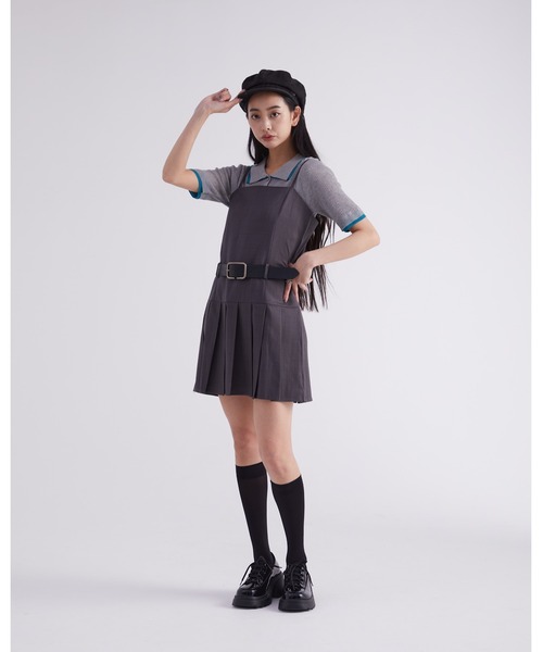 tシャツ 配色ニットポロシャツ「DIP IN CHOCOLATE」 レディース DIP IN CHOCOLATE tシャツ 配色ニットポロシャツ「DIP CHOCOLATE