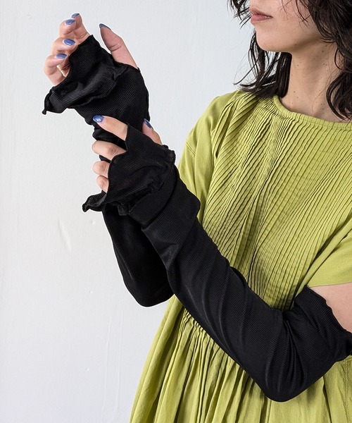 emesuelee アームカバー UVケア メローリブアームカバー レディース